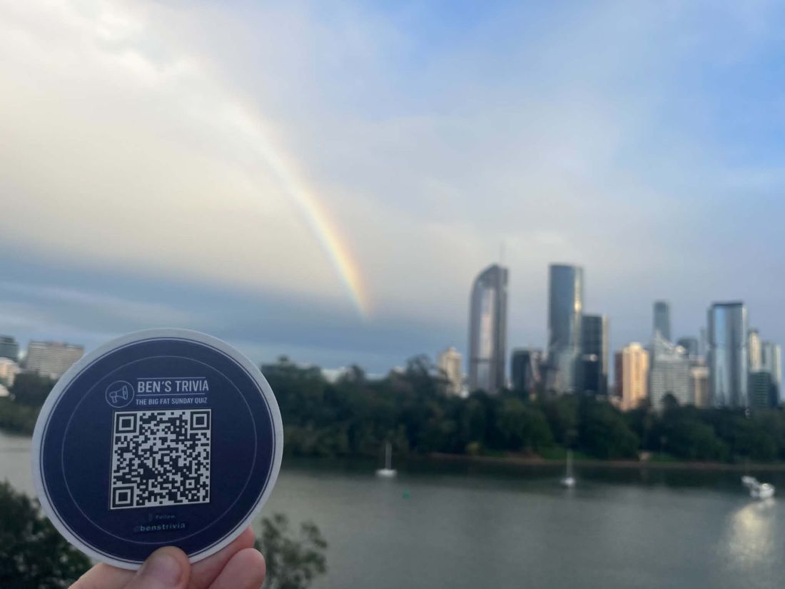 Rainbow over Brisbane