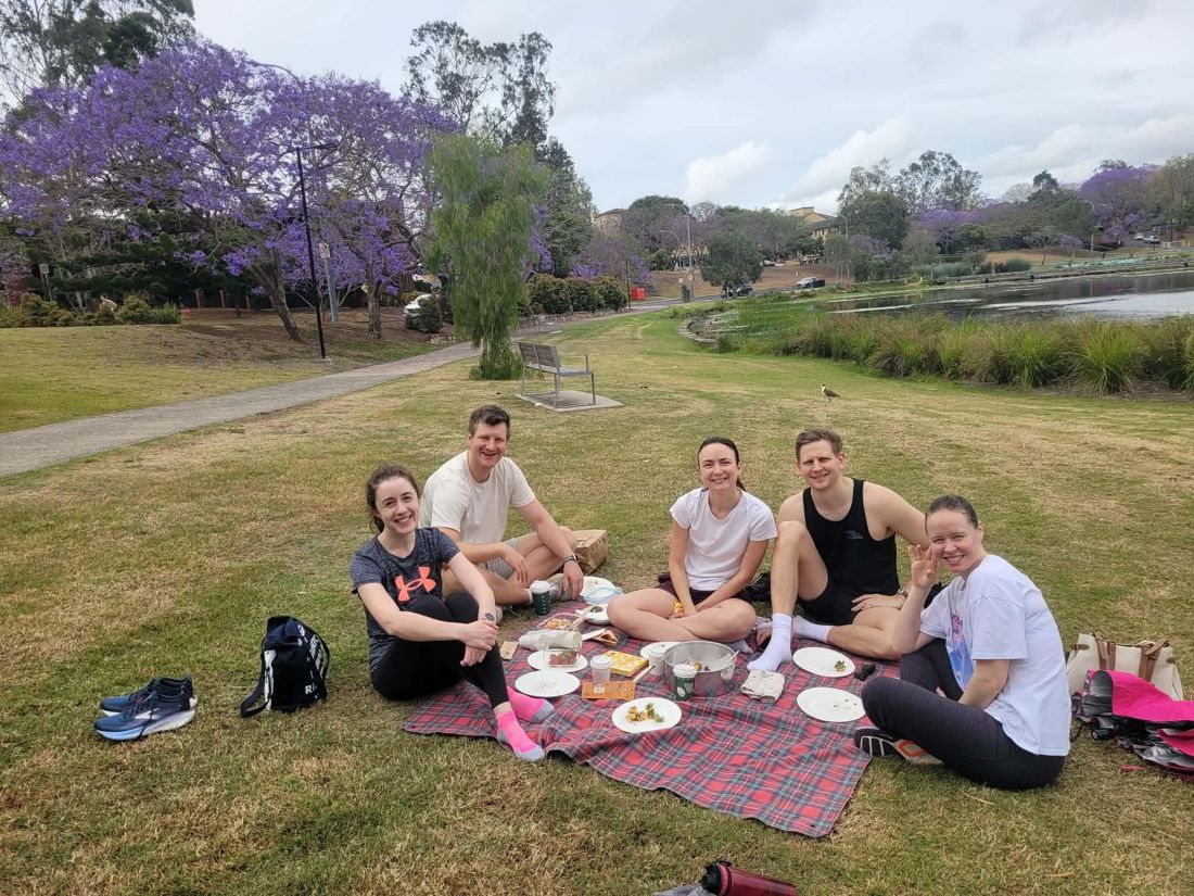 Jacaranda picnic