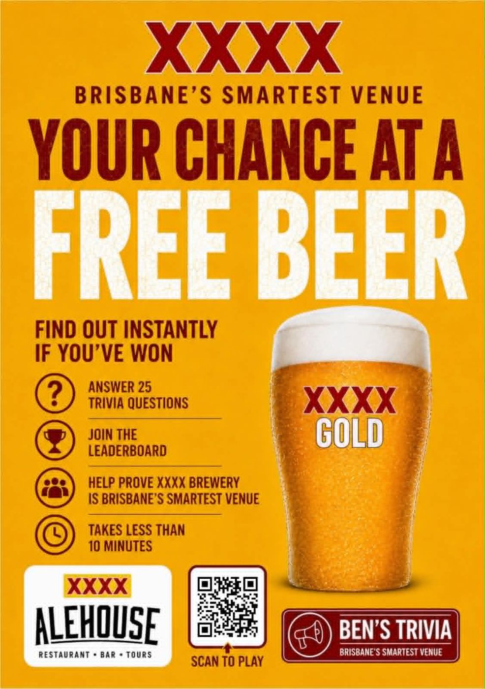 XXXX Alehouse poster