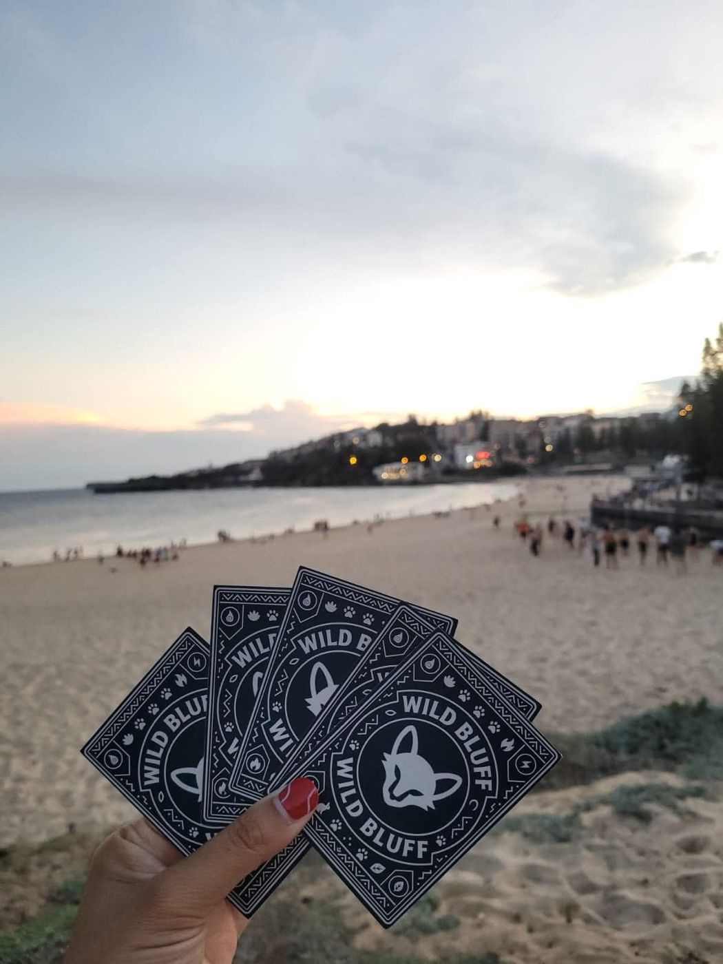 A hand at the beach
