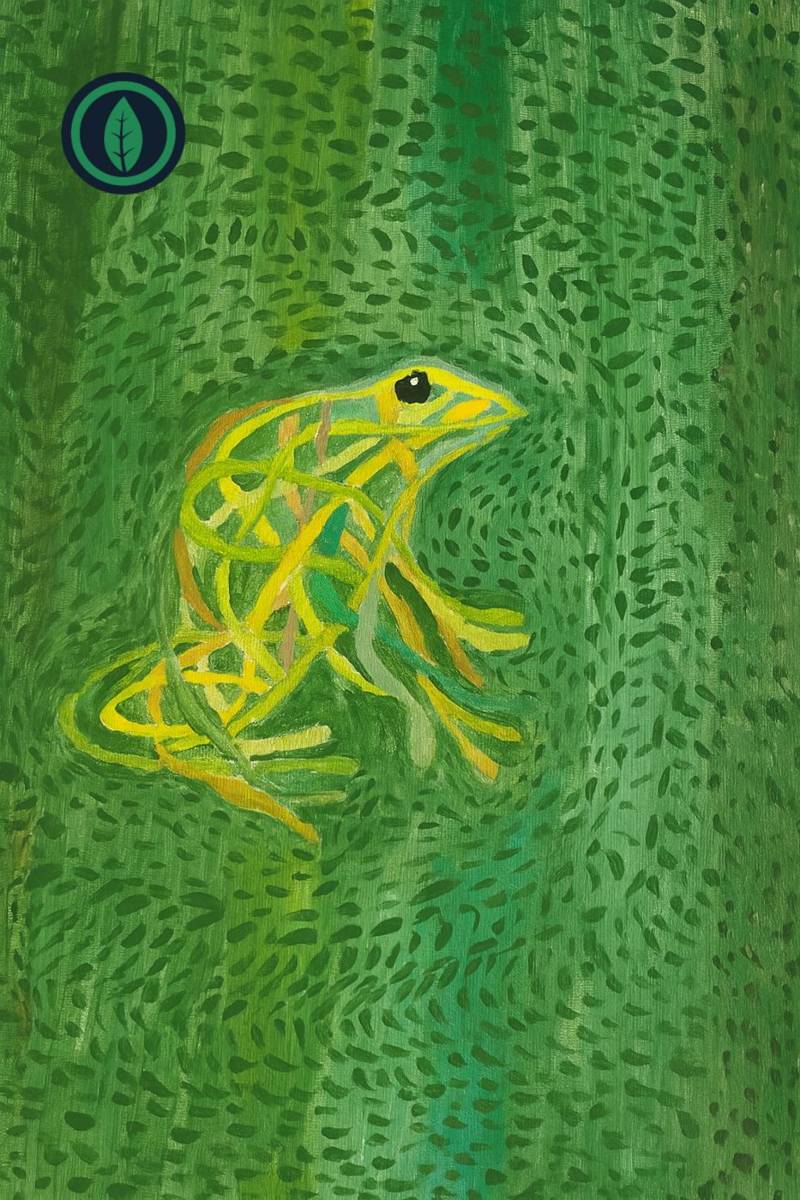 Green Frog card