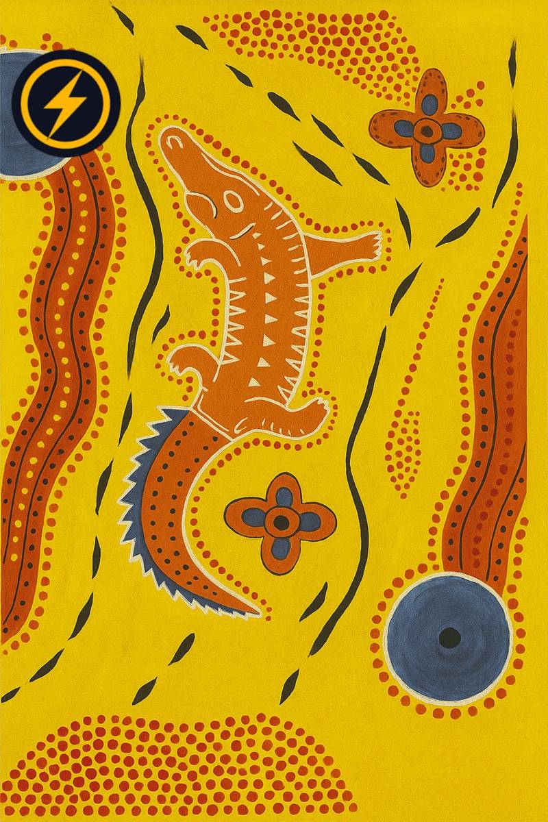 Yellow Croc card